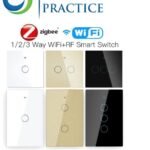 1,2و3 Gang WiFiو ZigBee Wall Touch Smart Light