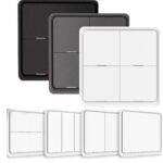 4 Gang WiFi ZigBee Wireless 12 Scene Switch Push Button Controller Battery Powered Automation Scenario