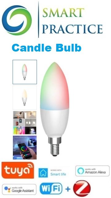 5W WiFi+BLE Candle Bulb 5W WiFi+BLE Candle Bulb - Image 1