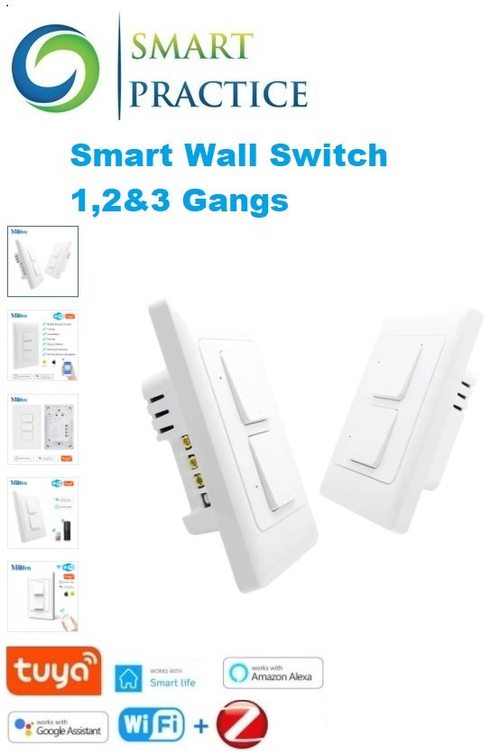 KS-811 No Netural Wire Smart Wall Switch 1 2 3 Gang - KS-811S KS-811 No Netural Wire Smart Wall Switch 1 2 3 Gang - KS-811S - Image 1