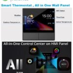 Panel Smart Scene Wall Switch Smart Wifi Thermostat Temperature All In One Control Via Ewelink Work with Alexa Google