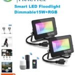Smart LED Floodlight RGB+Dimmable -Smart-LG189WF-15w-RGB+W-Tuya-G1