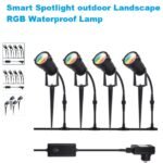 Smart Spotlight Outddoor Landscape Lighting RGB Waterproof 12V Garden Lighting String - WE20-4