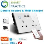UK Standard Double Socket&USB Charger MG-UKWB01W