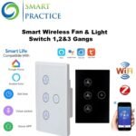 WiFi Smart Fan Switches and Light Switch for Google Home Alexa Voice Control Tuya eWeLink Smart WiFi Remote Control Interruptor