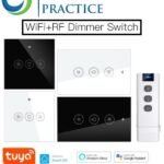 Wifi Smart Wall Touch Light Dimmer Switch + Remote Control Works with Amazon Alexa and Google Home