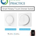 Zigbee WiFi Smart Rotary,Touch Light Dimmer Switch Smart Life Tuya APP Remote Control Works with Alexa Google Voice Assistants EU