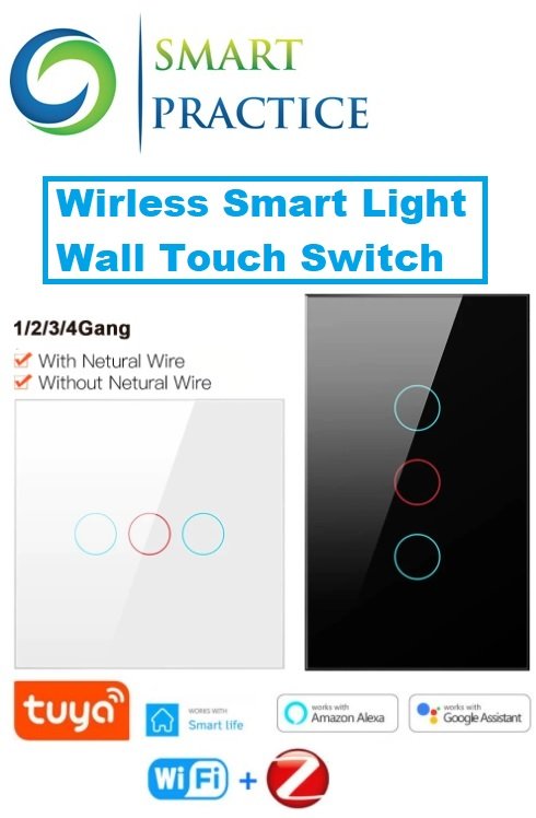 Zigbee WiFi Smart Tuya Light Wall Switch Touch Sensor Glass Panel 2 Way EU,US Voice Remote Control by Smartlife Alexa Google Home Zigbee WiFi Smart Tuya Light Wall Switch Touch Sensor Glass Panel 2 Way EU,US Voice Remote Control by Smartlife Alexa Google Home - Image 1