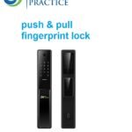 Push and pull fingerprint lock